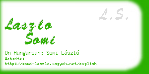 laszlo somi business card
